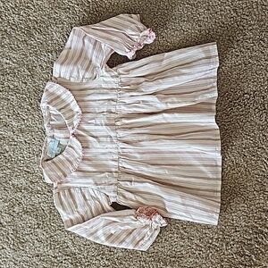 Marie Chantal 18M peter pan collar striped blouse